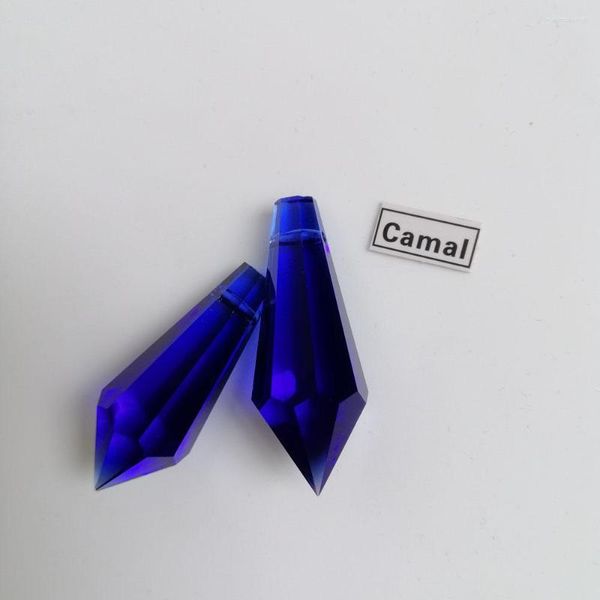 Lampadario cristallo camal 5pcs 38mm blu scuro gocce prismi parti di illuminazione a ciondolo Ornament wedding sospeso
