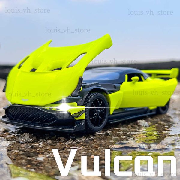 1 32 Aston Martin Vulcan V12 Supercar Legato Model Auto Toy Diecast Suno di fusione in metallo e giocattoli per auto leggeri per il veicolo LDRO T230815