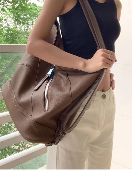 Mochila de couro da moda da moda para mulheres para mulheres de grande capacidade vintage saco de bolsa de ombro mochila feminina bege marrom mochila macia