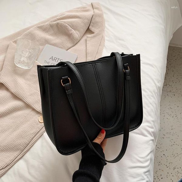 Bolsas de noite Mulheres Bolsa Retro grande Coréia Japão Tote moda Fashion ombro casual Bolsas de designer de luxo