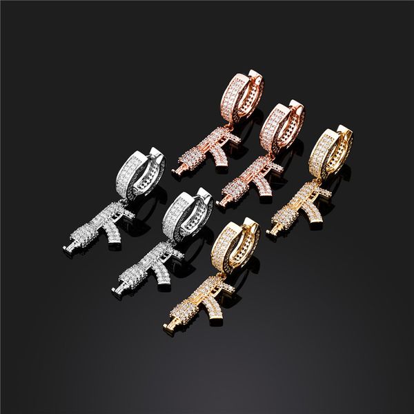 Neu angekommene Mode drei farbige Ohrringe kreative Design -Hengst Ohrringe für Männer Frauen