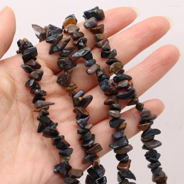 Minchas 1 fita Natural Semiprecious Stones Tigre Olhe Pedra de Pedra para Jóias Fazendo Brincos de Braceletes de Colar Diy Acessórios