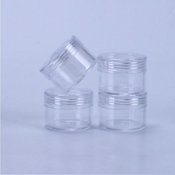 15 Gramm nachfüllbarer kleiner Kunststoff-Schraubdeckel mit durchsichtigem Boden, leere Kunststoffbehältergläser für Nagelpuderflaschen, Lidschattenbehälter, Dahi