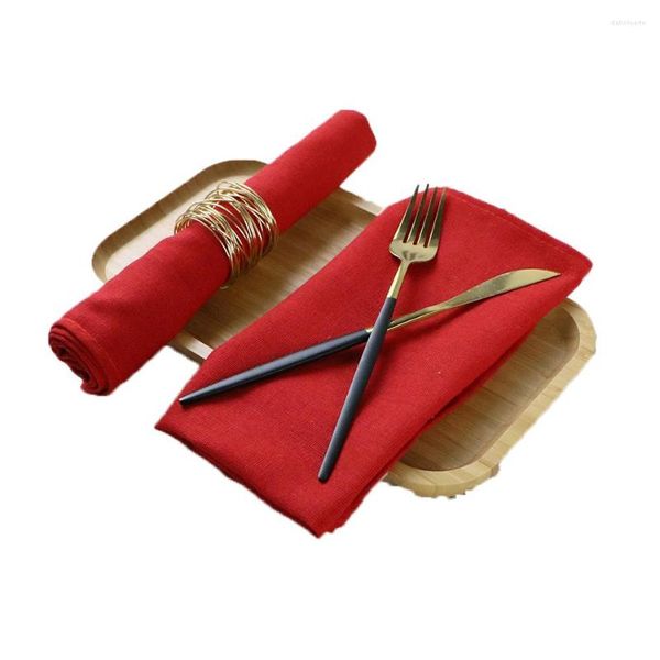 Tavolo tovagliolo 45x45 cm Set di tovaglioli da 6 pacchi tovaglioli tappeti per miscela in poliestere per miscela per cucina per la decorazione del matrimonio da pranzo da cucina