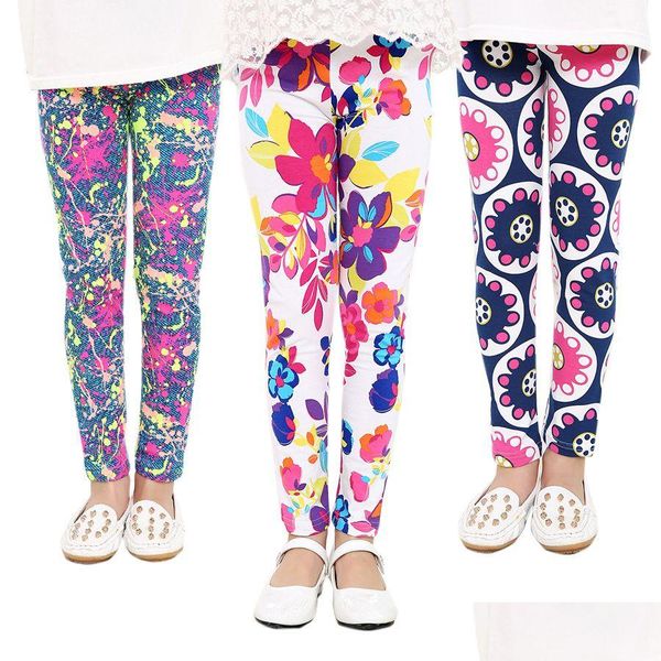 Leggings Strumpfhosen Kinder 33 Farben Baby Girls Wärmere Kinder Blumen Druckhosen 50-55-60-65 M1913 Drop Lieferung Mutterschaftskleidung Dhnmz