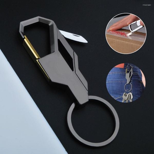 Клавки 1PC Classic Men Mini Нож Складывание клавиш Многофункциональный талия Mount Carabiner Key Chain Chain Car Cring Tool