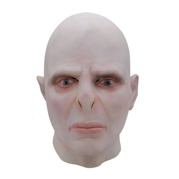 Parti Maskeleri Karanlık Lord Voldemort Mask Kask Cosplay Masque Boss Lateks Korkunç Korkunç Maskeler Terörizatör Cadılar Bayramı Maske Kostüm Prop 230814