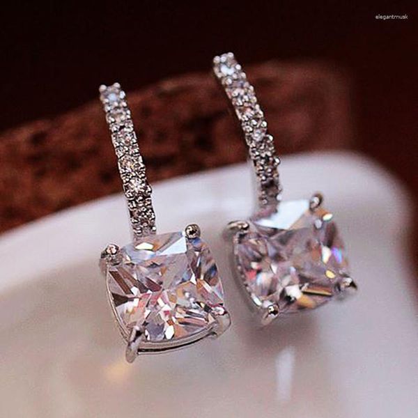 Brincos do garanhão Caoshi Delicate Women Bridal Accessories for Wedding deslumbrante Crystal Stylish Jewelry Engagement Presente