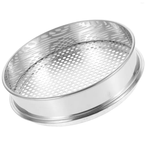 Dekorative Blumen Bodenbildschirm Küchensieb Edelstahl Bohnen bewerten Lebensmittel Home Pearl Hole Sifter