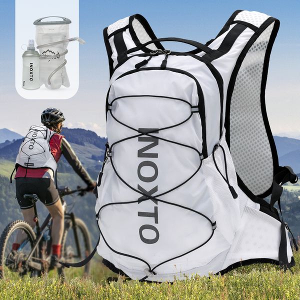 Panniers Bags Inoxto 15L Radsportsack Herren Frauen, die wasserdichte atmungsaktive Fahrrad Rucksack Fahrradfahrradbag Fahrradhelm 230814 fahren 230814