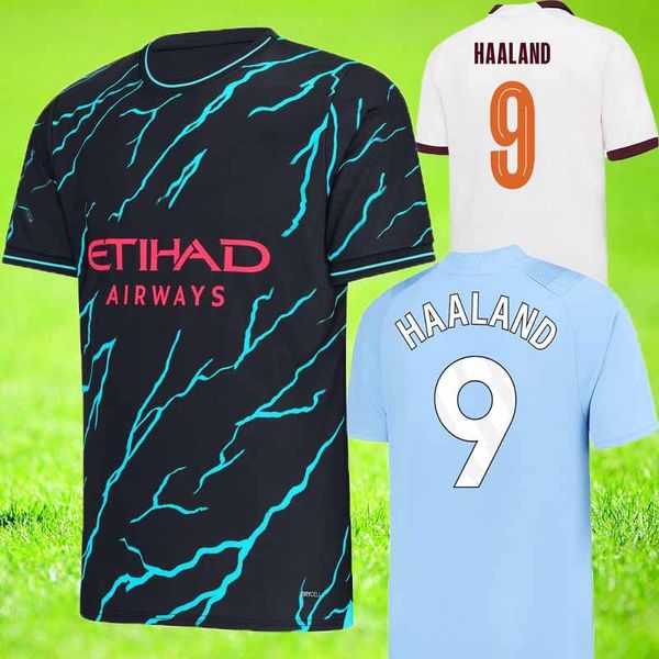 2023 2024 HAALAND maglie da calcio DE BRUYNE MANS CITys GREALISH KOVACIC FODEN FERRAN uomo bambini kit maglia da calcio uniformi RODRIGO J.ALVAREZ