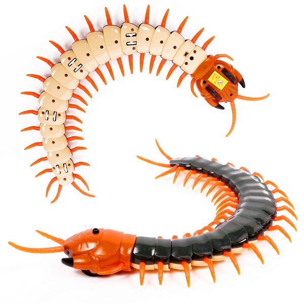 Elektrische Tiere lustige elektronische Skolopendras Fernbedienungssimulation Scolopendra Tricky Streich Centipede Insekt Spielzeuggeschenke für Kinder 230814