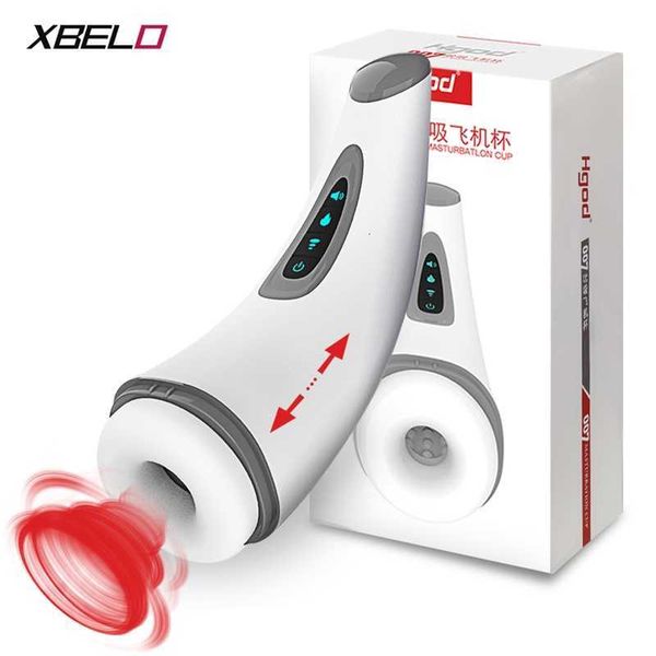 Brinquedo sexual massageador masculino aquecimento automático masturbação copo boquete sucção 7 vagina vibratória masturbador anal para homens adultos 18