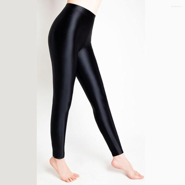 Donne calze più colori più pantaloni in pelle in vita alta leggings sottili.