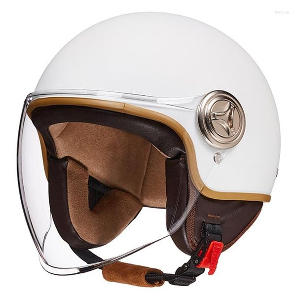 Motorradhelme 3/4 Open Face Helm Autocycle Thermal Anti-Fog Offroad Downhill Racing Motorrad zur Sicherheit Absturz