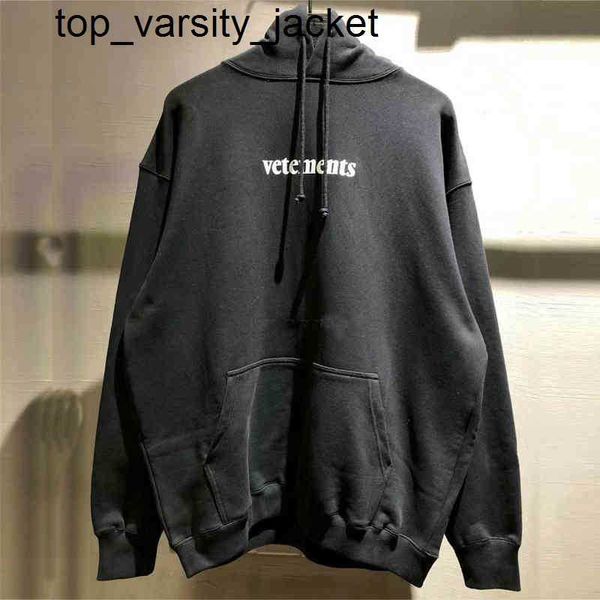 Novo 23sss Loose Bordado VTM Hoodie Homens Mulheres Moda Melhor VTM Pullover Hoody Big Patch Sweweathirts Momens masculino Hoodie