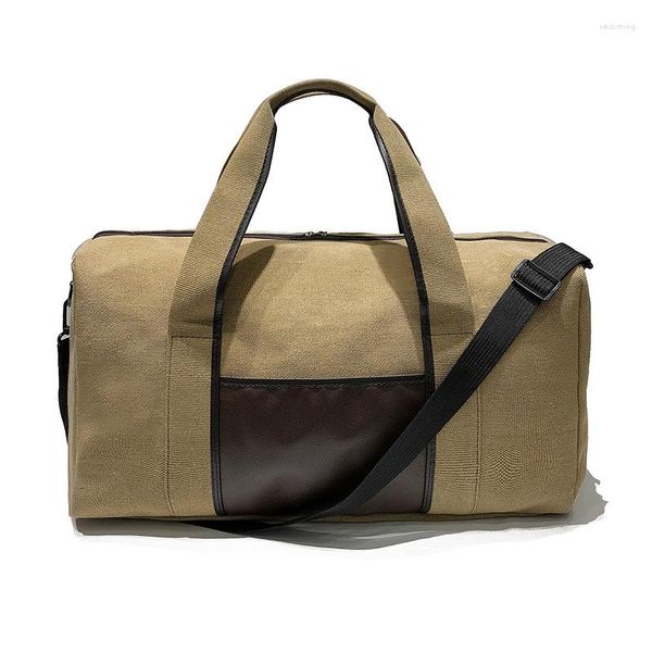 Sacchetti di borse da viaggio sacche da viaggio borse di grande capacità bagaglio yoga fitness tela portatile solido durevole