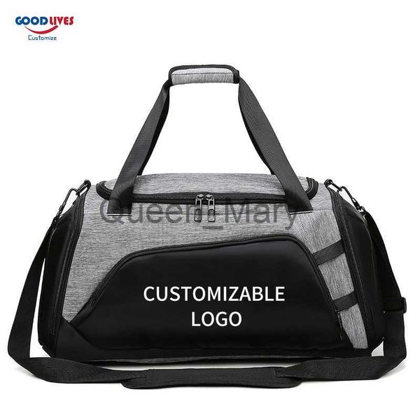 Duffel Bags Bolsa de Duffel Bolsa de Treinamento Esportivo de Treinamento com sapatos Pocket Pro Custom J230815