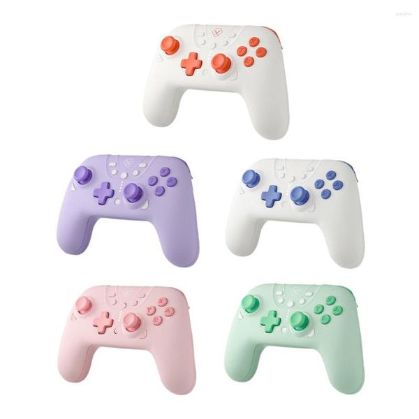 Controller di gioco 800MAH Wireless Controller GamePad Controller Bluetooth Handle-Controllo Bluetooth Doppio pulsante One Clicca Continuo Invia accessori da gioco fai-da-te