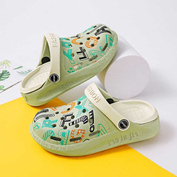 Chinelo crianças novos desenhos animados bonitos crianças tamancos verão jardim praia chinelos sandálias sapatos de bebê para meninos meninas