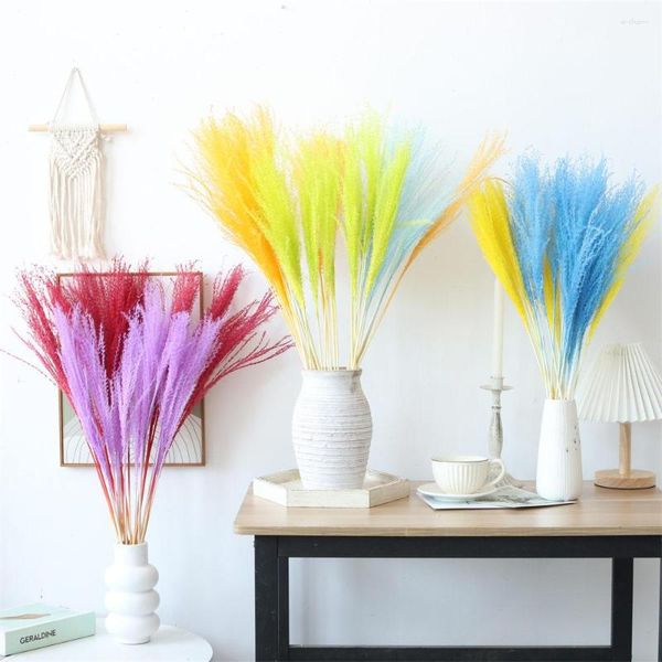 Dekorative Blumen Pampas Set Dekoration Flauschig natürliches Wohnzimmer hohe Gras getrocknete Bouquet Boho Wohnkultur