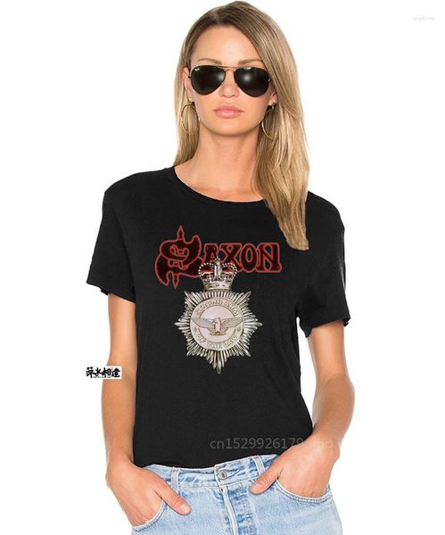 Camicie da uomo saxon-braccio forte della t-shirt della legge s-m-l-xl ufficiale hi fedelity merch cotone maglietta cotone 2xl 3xl 4xl 73xl