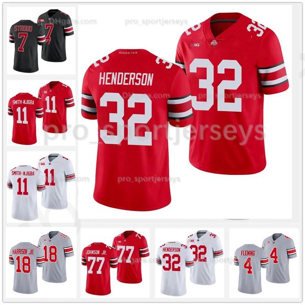 Custom Marvin Harrison Jr. Football Jersey Ohio State Buckeyes Sonny Styles Emeka Egbuka J.T.Tuimoloau Jack Sawyer Treveyon Хендерсон Эдди Джордж Кайл МакКорд Тейт