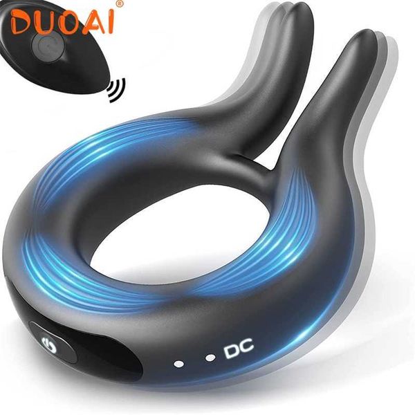 Sex Toy masseur Sexy Penisring pour hommes chasteté vibrant pénis anneau de coq marchandises vibrateur mâle adultes Gay 18