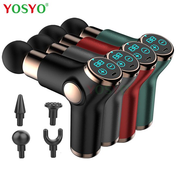 Massager a corpo pieno mini carico pistola fascial vibrazione massaggio massaggio muscolo rilassamento e dispositivo di fitness portatile a compressione posteriore 230814