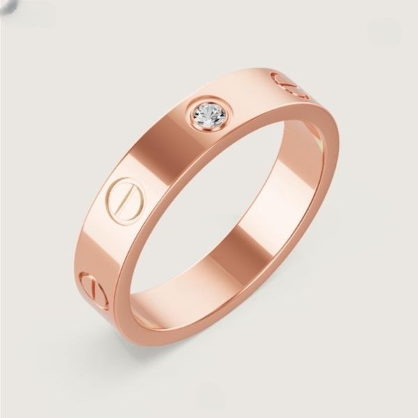 anelli di design anello d'amore anelli di design Serie di moda, nobile, elegante, design Anello di gioielli intarsiato placcato oro rosa, diverse dimensioni disponibili anello