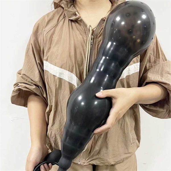 Seks oyuncak masajı süper büyük şişirilmiş anal fiş genişletilebilir büyük popo prostat vajina anüs dilator erkekler için yetişkin kadın eşcinsel