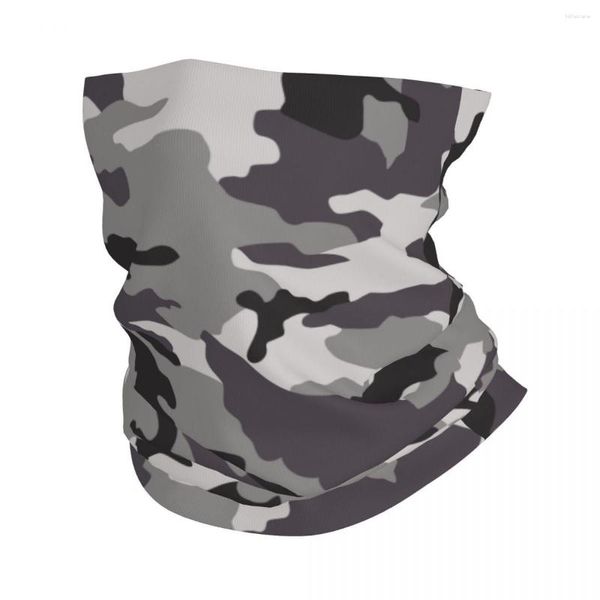 Lenços cinza camuflagem camuflada bandana pegaer estampado balaclavas wrap stand bando de cabeça múltipla correndo para homens mulheres adultas respiráveis