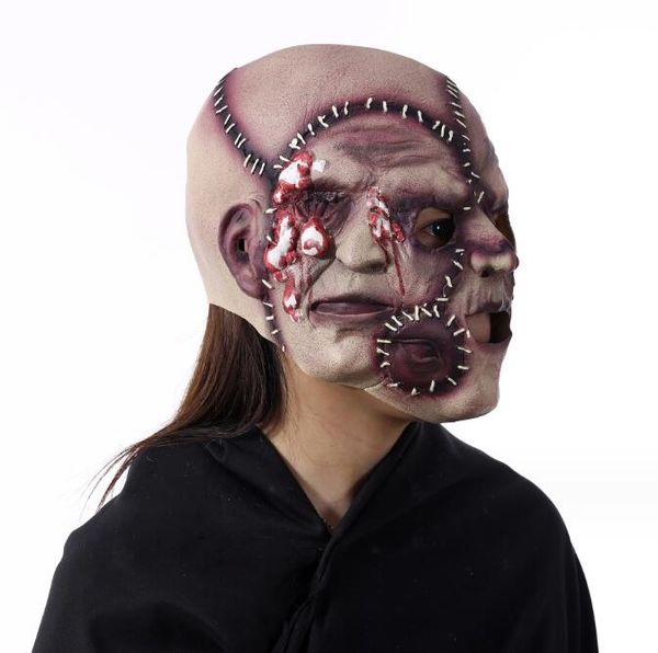 Creepy Three Face Mask Cosplay Halloween traje de baile máscaras de horror máscara máscara de Natal Prop de cosplay para homens mulheres adultos