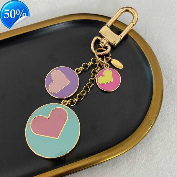 Keychains Lanyards Mode Luxus Designer Schlüsselketten klassische Marken Key Schnallen Blumenbrief Echtes Leder Goldene Herren Womens Bag Großhandel