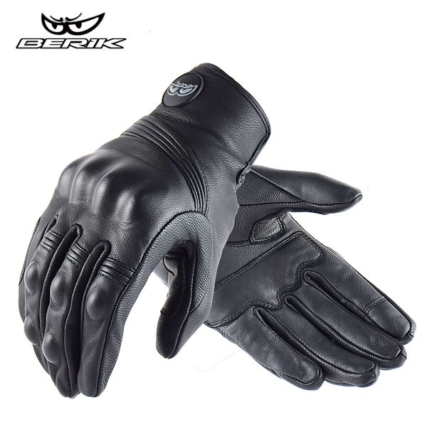 Five Fingers Luves Berik Summer Motorcycle Man Enduro Motocross Motocross Acessórios de equipamentos de moto de couro genuíno 230816