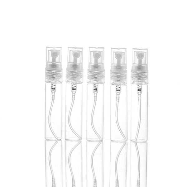 7ml 1/4oz nachfüllbar klares Glasgebäude Mini leerer Pumpensprühflasche für Parfüm ätherische Öl Probe Geschenk Toct