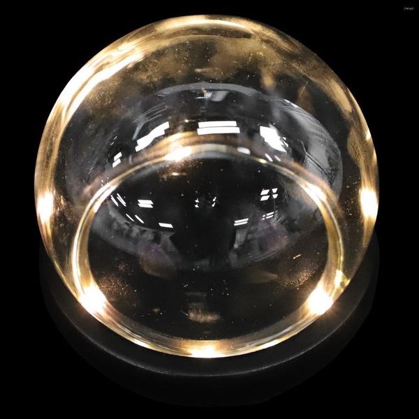 Бутылки для хранения отображают стеклянную крышку дизайна шарика Бессмертный цветочный настольный корпус прозрачный купол декоративный