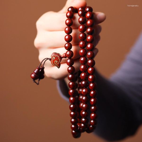 Strand Zambia Lobulare in palissandro maschi e donne Bracciale Bracciale decorativo Accessori di rosario Buddha Produttori