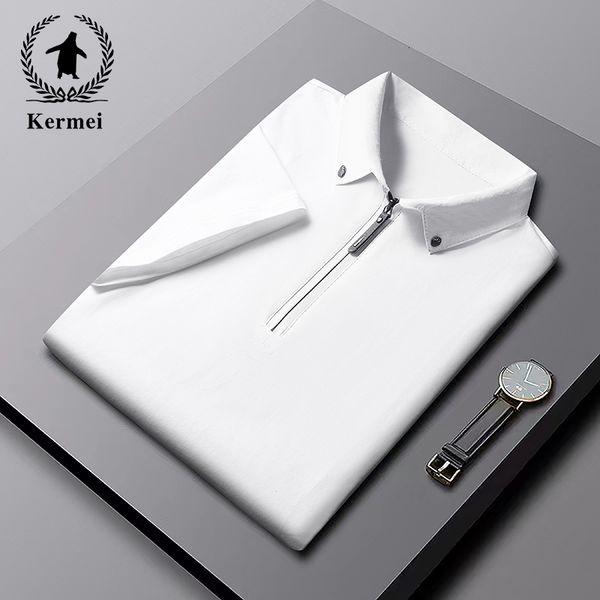 Mens Polos Classic Polo Рубашка Business Casual Color Color Slim Fit Tshirt Zipper Summer Fashion Brand одежда 230815