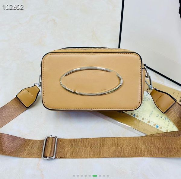 New Color Camera Smag Saco Candy Color Ribbon Wide Crossbody Bag Letter Contrast Color Bolsas femininas transfronteiriças