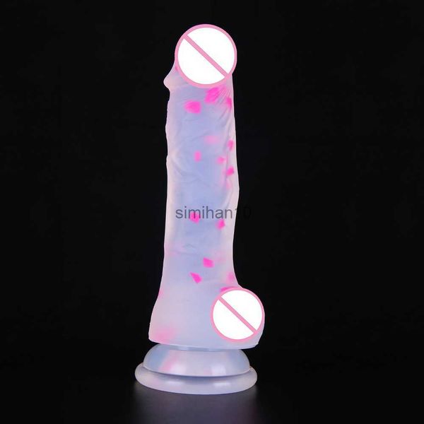 DILDOS/DONGS Jelly Silicone DILDO Реалистичные для взрослых игрушек мягкий Strapon Artificial Penis Новые дилдовые пуля красочные секс -игрушки для женщины HKD230816