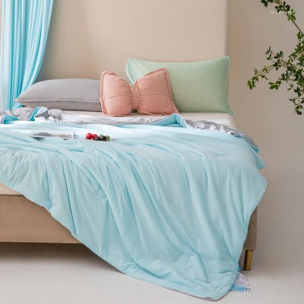 Decken Nylon Summer Quilt Machine Waschable Nordic Style Erwachsener Bett Deckenbett
