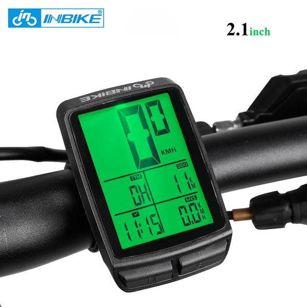 Computadores de bicicleta O odômetro de ciclismo de computador sem fio Inbike Speedometer à prova d'água com tela LED MTB Acessórios 230815