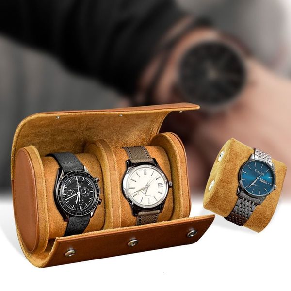 Scatole di gioielli portatili per orologi per orologi per orologi da polso per oroele per orologi per orologio durevole Organizzatore Organizzatore Orologio in pelle Custodia 230815