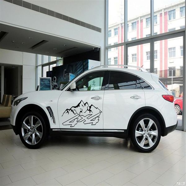 Autotürkörper Aufkleber 4x4 Mountain Cross Country Modedekoration Vinyl -Abziehbilder315y