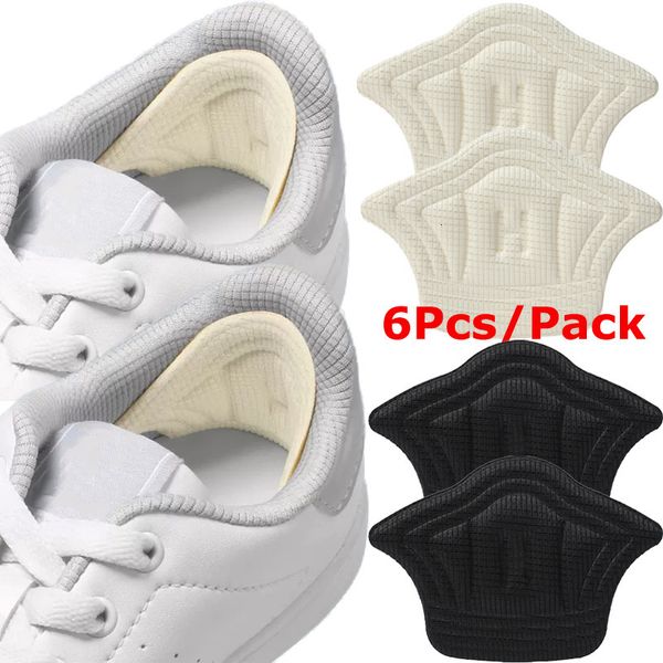 Acessórios para peças de sapatos 6pcs Insols de remendo almofadas de calcanhar para sapatos esportivos Tamanho ajustável Pad Alívio da dor de alívio da almofada Inserir adesivos de protetor da palmilha 230816