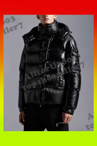 M Deisigner Herren-Daunenparkas, 2023, neue Winter-Herren-Daunenjacke, heißes Kapuzenoberteil, Outdoor, schwarzer Puffer, warmer Entendaunenmantel, NFC-Scan, Übergröße 1–5