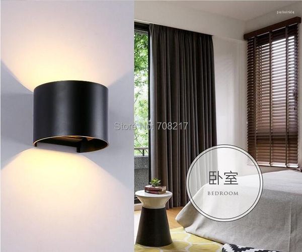 Lâmpada de parede 6W 8W 10W COB LED QUENTE BRANCO FOLO PARA ROULA CAMA MODERNO ALTULAÇÃO DE ALUMUMUMO IP65 AJUSTÁVEL