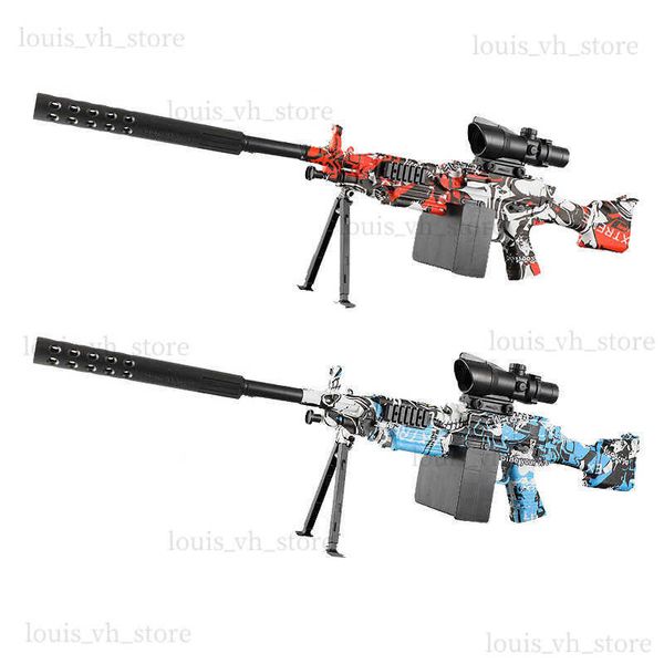 M249 Wassergel Blaster Spielzeugpistole Airsoft Manual Elektrische Submane -Waffe Camouflage Paintball -Gewehr für Erwachsene Jungen Geschenke T230816