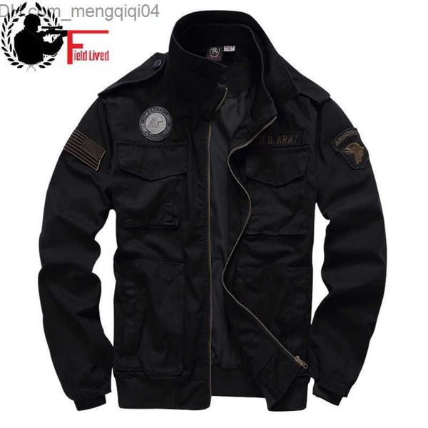 Jackets de jaquetas masculinas Jaqueta tática 101 Men's 101 Airborne Military Uniform Exército Voo de inverno 2023 mA 1 Coupo
